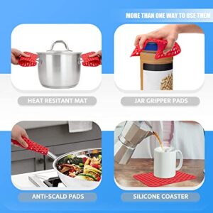 Dual Basket Silicone Air Fryer Liners Pack of 4, Reusable, with Magnetic Cheat Sheet for Ninja Foodie/DUALZONE and Other Dual Basket Air Fryer Kitchen Accessories