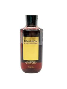 bath & body works bourbon men’s 2-in-1 hair & body wash 10 oz.