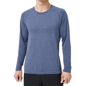 Lululemon Athletica Lululemon Mens Metal Vent Tech Long Sleeve Shirt(Midnight Shadow/Tempest, L)