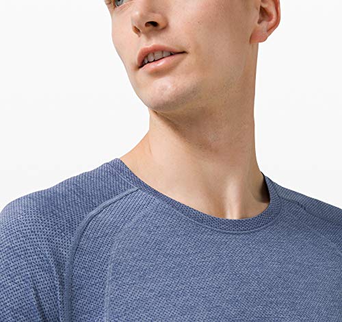 Lululemon Athletica Lululemon Mens Metal Vent Tech Long Sleeve Shirt(Midnight Shadow/Tempest, L)