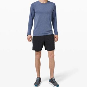 Lululemon Athletica Lululemon Mens Metal Vent Tech Long Sleeve Shirt(Midnight Shadow/Tempest, L)