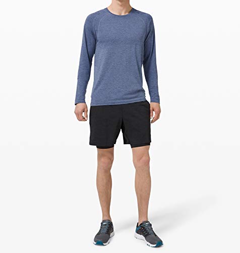 Lululemon Athletica Lululemon Mens Metal Vent Tech Long Sleeve Shirt(Midnight Shadow/Tempest, L)