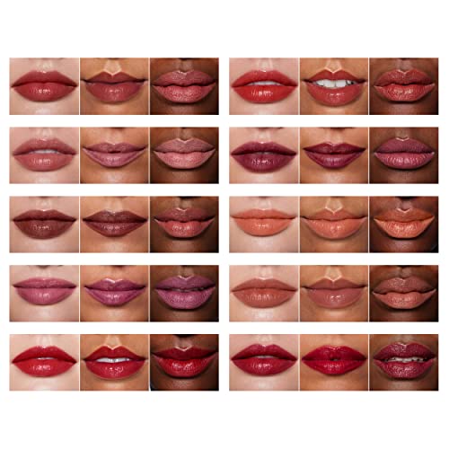 e.l.f. O Face Satin Lipstick, Richly Pigmented, Nourishing & Long-Lasting Creamy Lipstick, Infused With Jojoba, Vegan & Cruelty-Free, Dirty Talk