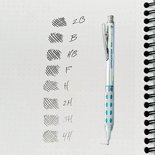 Pentel Super Hi-Polymer Lead Refill, 0.7mm Medium, 2H, 144 Pieces of Lead (50-2H),Gray