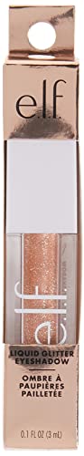 e.l.f., Liquid Glitter Eyeshadow, Long Lasting, Quick-Drying, Opaque, Gel-Based Formula, Creates High-Impact, Multi-Dimensional Eye Looks, Flirty Birdy, 0.10 Fl Oz