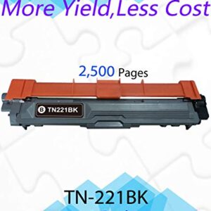 (1-Pack) Compatible Black TN-221 TN221 Toner Cartridge Used for Brother HL-3140CW 3150CDW 3170CDW MFC-9130CW 9140CDN 9332CDW DCP-9020CDW Printer, by EasyPrint