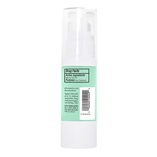 e.l.f., Blemish Control Face Primer - Large, Long Lasting, Skin Perfecting, Controls Breakouts and Blemishes, Matte Finish, Infused with Salicylic Acid, Vitamin E & Tea Tree, 1.01 fl Oz