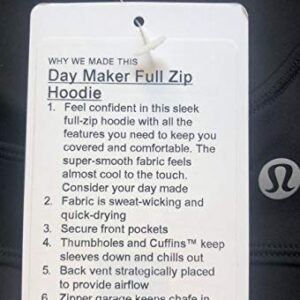 LULULEMON DAY MAKER FULL ZIP HOODIE - BLACK (6)