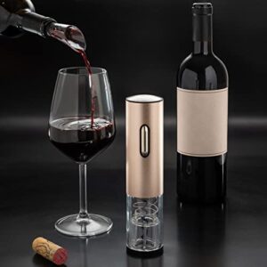 Moss & Stone Electric Wine Opener Set, Corkscrew Remover With USB Charging, Wine Bottle Opener with Wine Pourer, Foil Cutter & Vacuum Stopper, Automatic Wine Opener For Wine Lovers