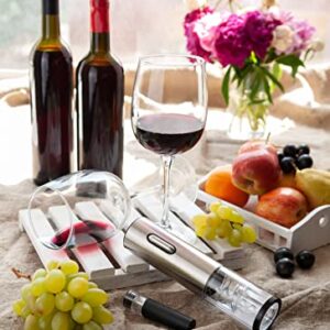 Moss & Stone Electric Wine Opener Set, Corkscrew Remover With USB Charging, Wine Bottle Opener with Wine Pourer, Foil Cutter & Vacuum Stopper, Automatic Wine Opener For Wine Lovers