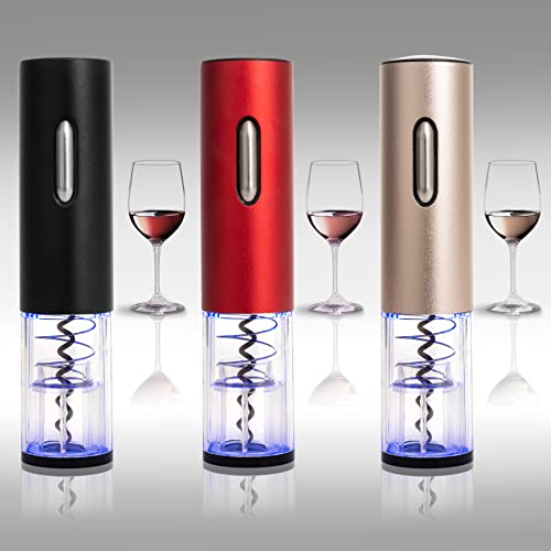 Moss & Stone Electric Wine Opener Set, Corkscrew Remover With USB Charging, Wine Bottle Opener with Wine Pourer, Foil Cutter & Vacuum Stopper, Automatic Wine Opener For Wine Lovers