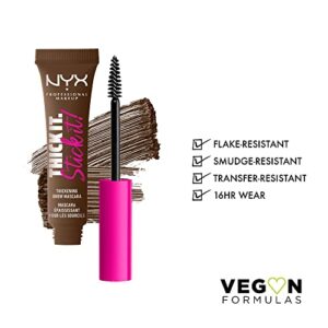 NYX PROFESSIONAL MAKEUP Thick It Stick It Thickening Brow Mascara, Eyebrow Gel - Brunette