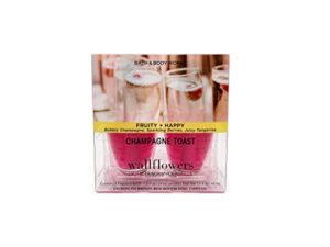 bath and body works champagne toast wallflower refill 2 bulbs