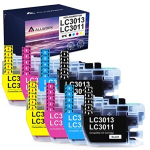 [latest version] lc3013 3011 allwork compatible ink cartridges replacement for brother lc3013 lc3011 ink cartridge works with brother mfc-j690dw mfc-j491dw mfc-j497dw mfc-j895dw inkjet printer 8 packs