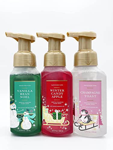 Bath And Body Works Holiday Trio Gentle Foaming Hand Soap, Set of 3