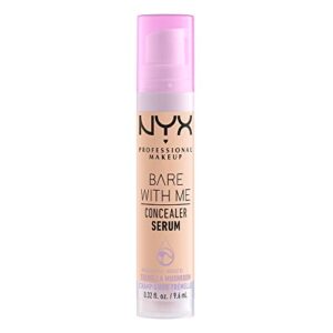 nyx professional makeup bare with me concealer serum, up to 24hr hydration – vanilla