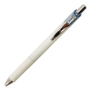 pentel energel clena retractable liquid gel pen, micro fine point 0.3mm needle tip, black ink, sax blue body (bln73ls-a)