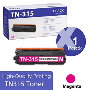 hiyota compatible tn-315 tn315 magenta high yield toner cartridge replacement for brother tn315 hl-4150cdn 4140cw 4570cdw 4570cdwt mfc-9640cdn 9650cdw 9970cdw printers | tn 315 1pk