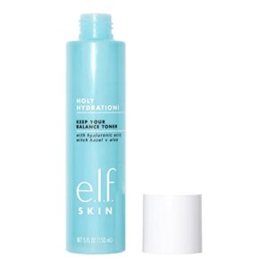 e.l.f, Keep Your Balance Toner, Gentle, Refreshing, Anti-Inflammatory, Removes Makeup & Impurities, Hydrates, Cleanses, Soothes, Infused with Hyaluronic Acid, Witch Hazel and Aloe, 5.07 Fl Oz