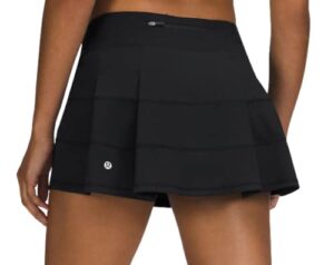 lululemon pace rival mid-rise skirt (black, size 0)