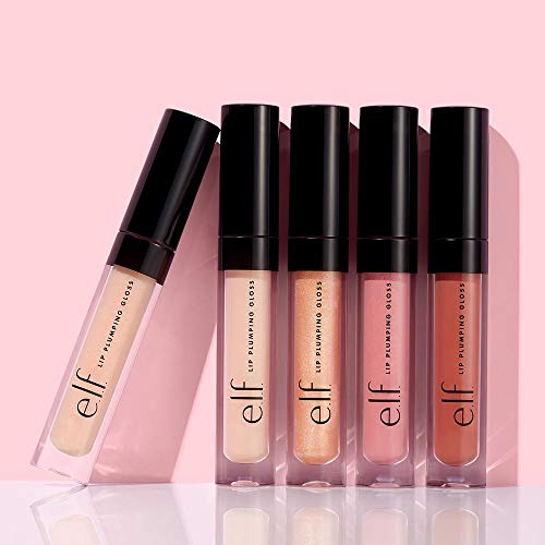 e.l.f., Lip Plumping Gloss, Hydrating, Nourishing, Invigorating, High-Shine, Plumps, Volumizes, Cools, Soothes, Champagne Glam, Shimmer, 0.09 Oz