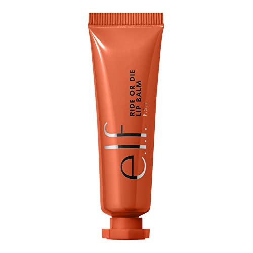 e.l.f. Ride Or Die Lip Balm, Hydrating Tinted Lip Balm For Sheer Color & Repairing Dry Lips, Infused With Jojoba Oil, P.S.L