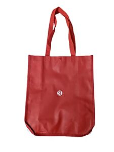 lululemon reusable tote carryall handbag (red)