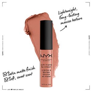 NYX PROFESSIONAL MAKEUP Soft Matte Lip Cream, Lightweight Liquid Lipstick - Athens (Matte Peach Beige)