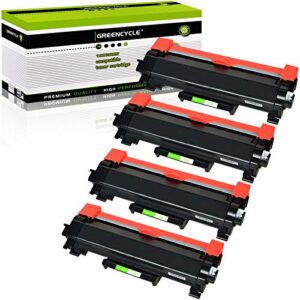 greencycle compatible toner cartridge replacement for brother tn760 tn-760 tn730 to use with hl-l2350dw hl-l2395dw hl-l2390dw hl-l2370dw mfc-l2750dw mfc-l2710dw (black, 4-pack)