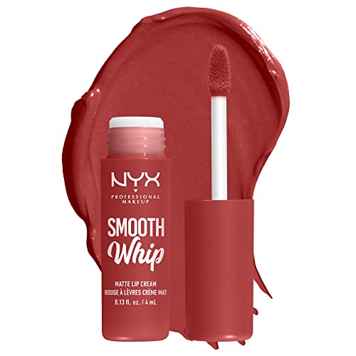 NYX PROFESSIONAL MAKEUP Smooth Whip Matte Lip Cream, Long Lasting, Moisturizing, Vegan Liquid Lipstick - Parfait (Midtone Red Nude)