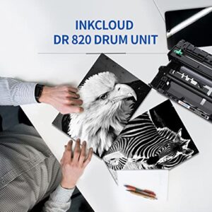 INKCLOUD Drum Unit Replacement for Brother DR 820 DR820 DR-820 Compatible with Brother MFC-L5900DW HL-L6200DW HL-L5100DN MFC-L5800DW MFC-L5700DW HL-L5200DWT MFC-L6700DW HL-L5200DW Printer Black,1Drum