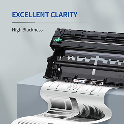 INKCLOUD Drum Unit Replacement for Brother DR 820 DR820 DR-820 Compatible with Brother MFC-L5900DW HL-L6200DW HL-L5100DN MFC-L5800DW MFC-L5700DW HL-L5200DWT MFC-L6700DW HL-L5200DW Printer Black,1Drum