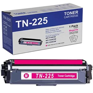 feromyink compatible tn225 tn-225 toner cartridge replacement for brother hl-3140cw 3150cdn 3170cdw mfc-9130cw 9340cdw dcp-9015cdw 9020cdn printer (magenta,1-pack)