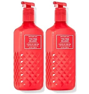 bath & body works deep cleansing gel hand soap 2 pack 8 oz. ( tis the season)