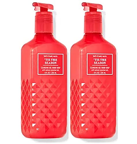 Bath & Body Works Deep Cleansing Gel Hand Soap 2 Pack 8 oz. ( Tis the Season)