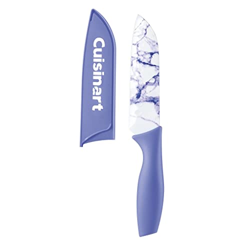 Cuisinart C55CB-11PM Advantage Cutlery 11-Piece Marble Knife Cutting Board and Knive Set, Multi-Color