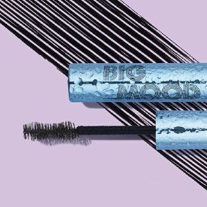 e.l.f. Big Mood Waterproof Mascara, Instantly Creates Long-Lasting, Bold & Lifted, Voluminous Lashes, Infused with Jojoba Wax, Black, 0.30 fl Oz