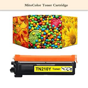 1-Pack Yellow High Yield TN210 TN210Y Toner Cartridge Replacement for Brother TN-210 HL-3040CN HL-3045CN HL-3070CW HL-3075CW MFC-9010CN MFC-9120CN MFC-9125CN MFC-9320CW Printer Toner