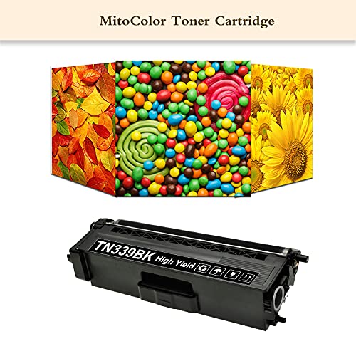 TN339 Super High Yield Toner Cartridge: 4-Pack(1BK+1C+1M+1Y) TN339BK TN339C TN339M TN339Y Toner Replacement for Brother TN-339 HL-L9200CDW HL-L8250CDN HL-L8350CDWT MFC-L8850CDW MFC-L9550CDW Printer