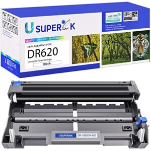 usuperink compatible drum unit replacement for brother dr620 dr-620 to use with hl-5370dw mfc-8370 dcp-8060 dcp-8080dn dcp-8085dn dcp-8065dn mfc-8480dn hl-5340d dcp-8050dn(black, 1 pack)