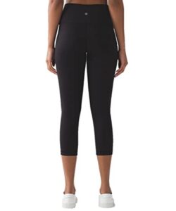 lululemon wunder under hi-rise crop 21″ (black, 2)