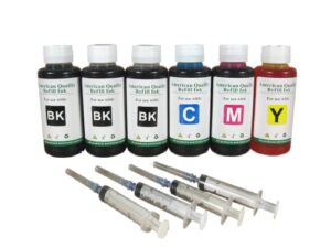 600ml 4 color bulk refill ink bottle kit for use with hp canon dell brother lexmark inkjet printers
