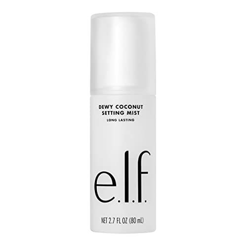 e.l.f. Dewy Coconut Setting Mist, Makeup Setting Spray For Hydrating & Conditioning Skin, Infused With Green Tea, Vegan & Cruelty-Free, 2.7 Fl Oz