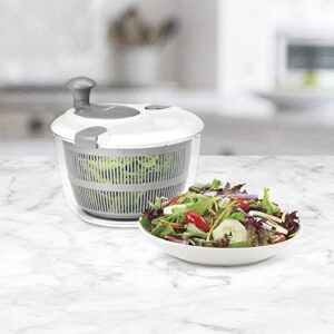 Cuisinart CTG-00-SASG 5 Quart Salad Spinner, White/Gray