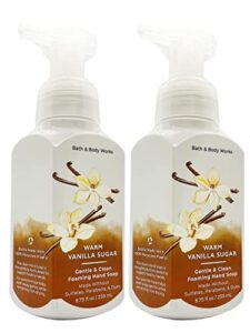 bath and body works gentle foaming hand soap 8.75 oz, 2 pack (warm vanilla sugar)