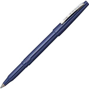 Pentel Rolling Writer Pen, 0.8 Millimeter Cushion Ball Tip, Blue Ink, Box of 12 (R100-C)