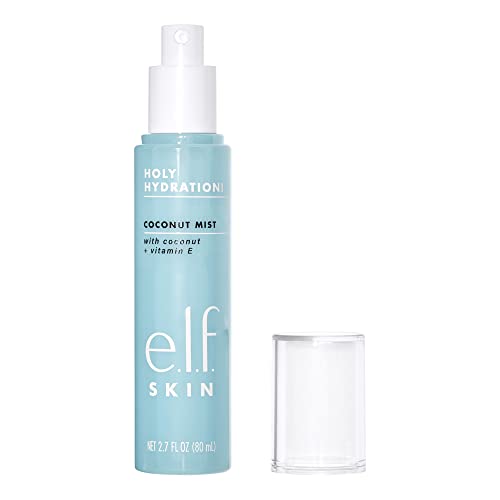 e.l.f. Cosmetics Holy Hydration! Hydrating Coconut Mist, Refreshes, Soothes & Invigorates Skin, Tropical Scent, 2.7 Fl Oz (Pack of 1)