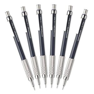 pentel graphgear 500 automatic drafting pencil, 0.7mm, blue, pack of 6