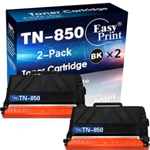 easyprint compatible tn-850 tn850 toner cartridge work for brother l5700dw l6200dw l6300dw l6400dw mfc-l5800dw l5850dw l5900dw l6700dw l6750dw l6800dw l6900dw dcp-l5650dn hl-l5000d, (2 black)