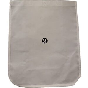 Lululemon 20th Anniversary Small Reusable Tote Carryall Gym Bag (White/Silver)